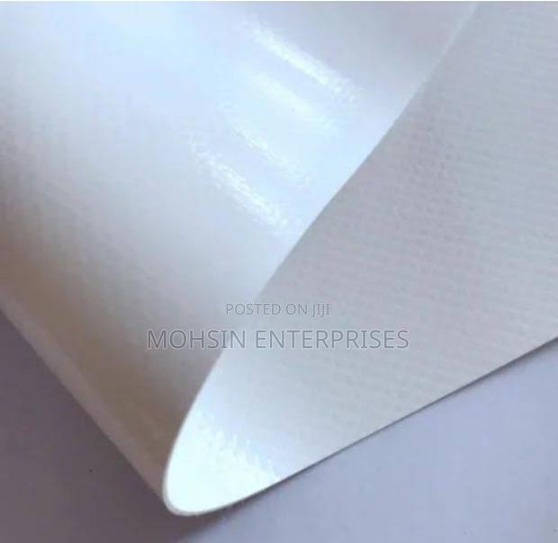 650gsm 0.5mm PVC White Tarpaulin for Sale Rolls 1.5m Height
