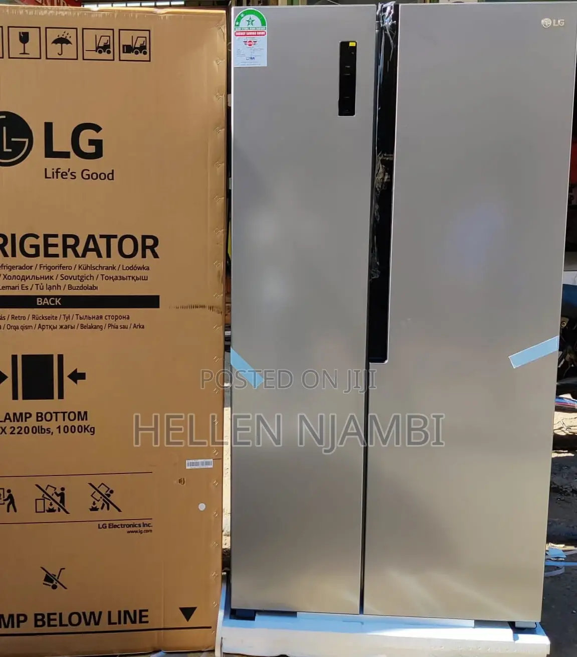 Lg 519litres Side By Side Fridge- Total No Frost