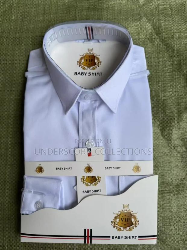 Executive Boys White Cotton Shirts - main view