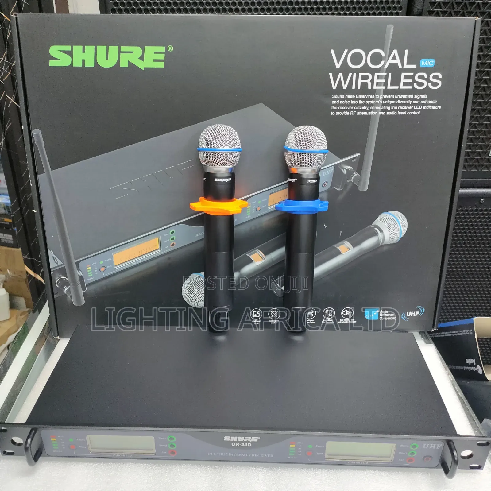 300 Metres Frequency High Power Vocal Shure Dual Wireless