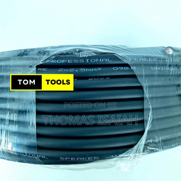 98m 2.5mm X 2 Rubber Coated Heavy Duty Speaker Cable Roll - thumbnail 3