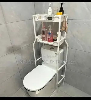 Over the Toilet / Bathroom Organizer With Organizing Basket