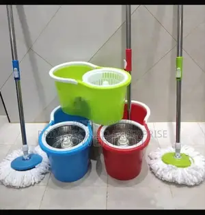 Magic Spinning Mop With Metallic Spinner