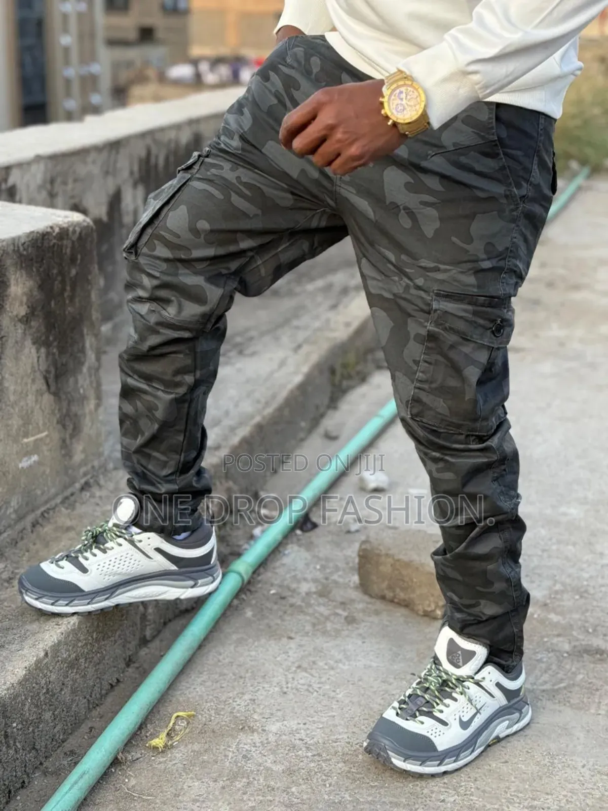Camouflaged Cargo Pants