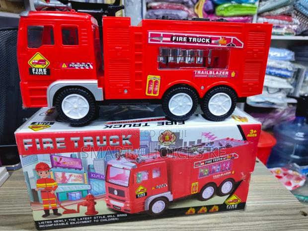  Friction Plastic Fire Truck Toy