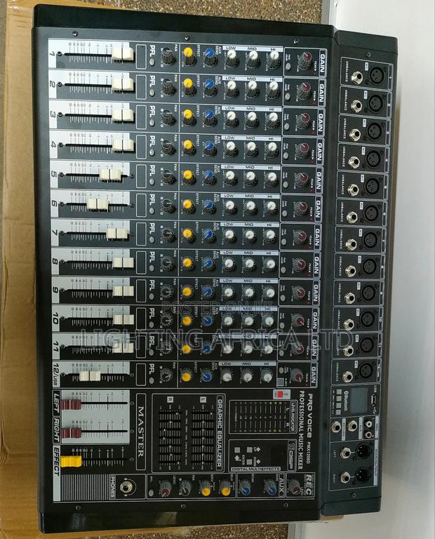 Combo 12 Ch Powered Mixer Shure Uhf Wireless Microphone - thumbnail 2