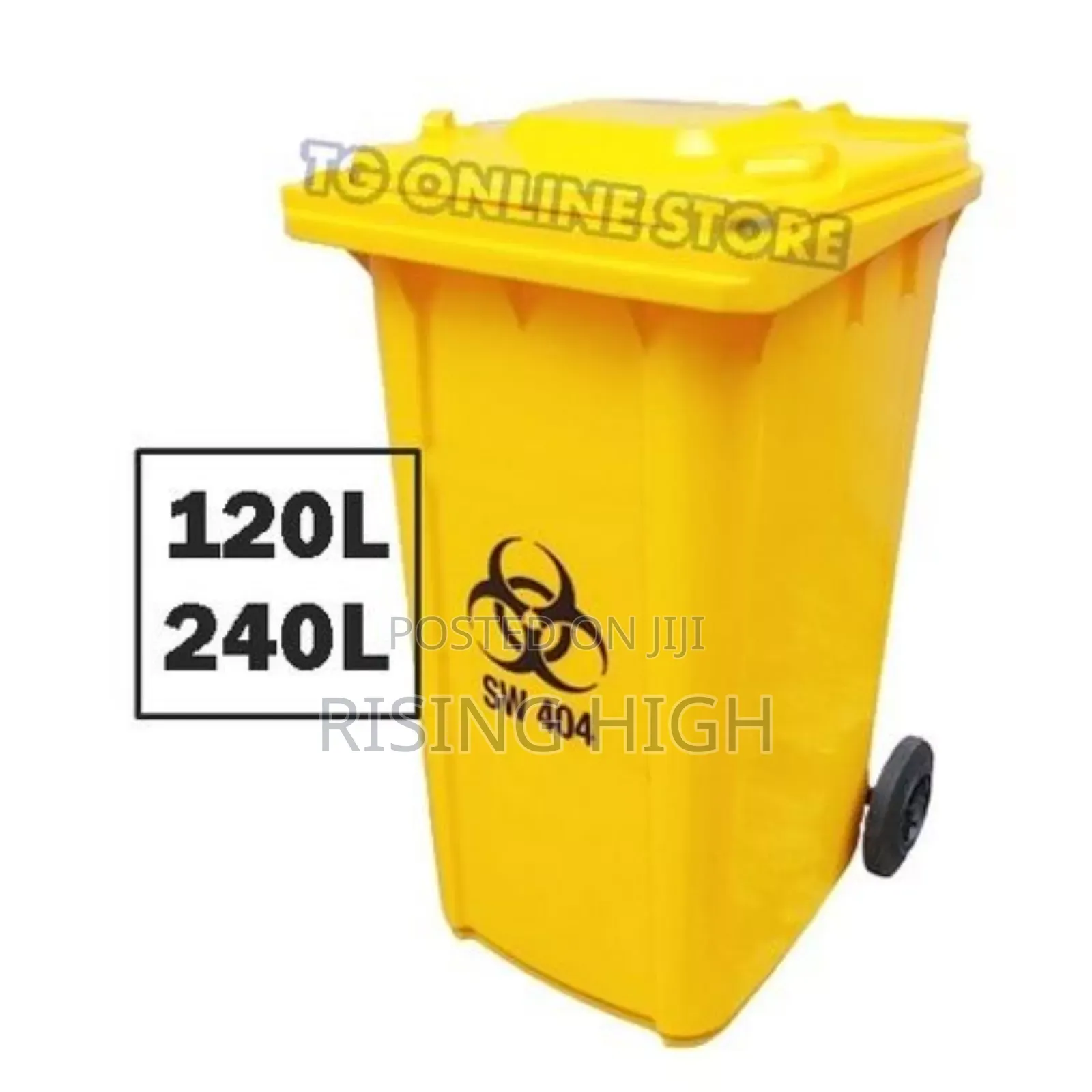 Industrial 240 L Pedal Bin With Wheels