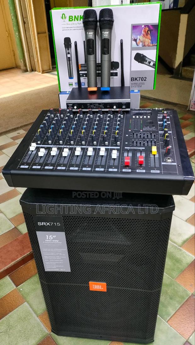 BNK Wireless Microphone,8 Ch Mixer 15" JBL Mid Speaker