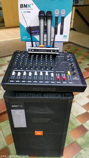 8 Channels Max Mixer - 15" JBL Mid Speaker - Wireless Microphone - thumbnail 2