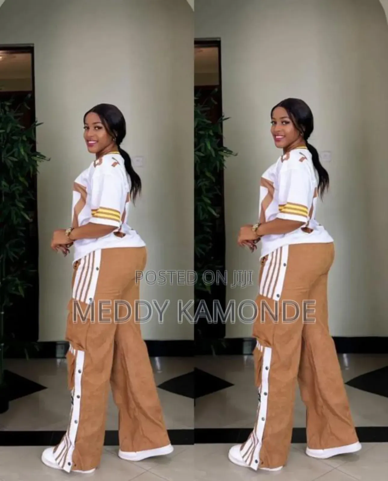Brown Stripe Tracksuit