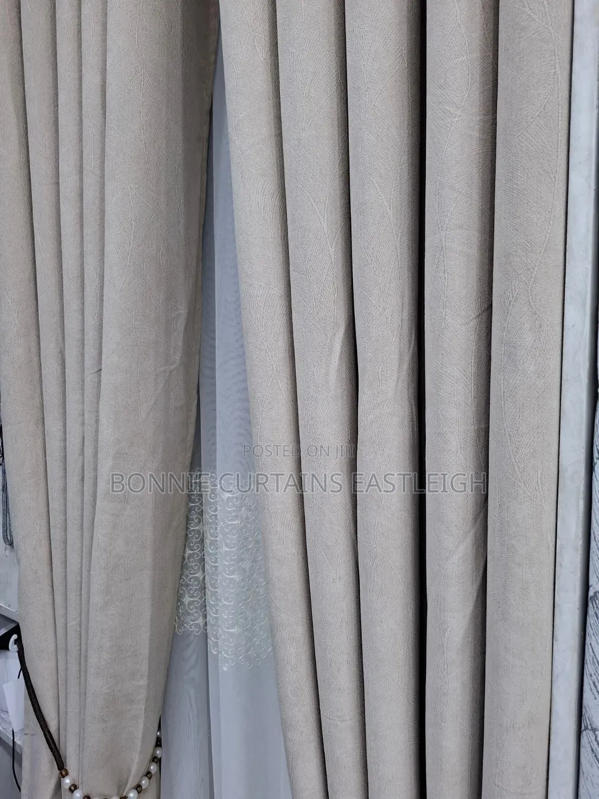 Glod Coloured Curtains for Dinning Room
