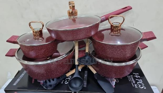 14 Pc Granite Cookware Set - thumbnail 5