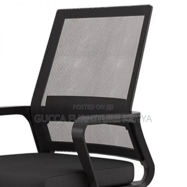 Office Chair: Lumbar Support Captain Rolling Seat in Mesh