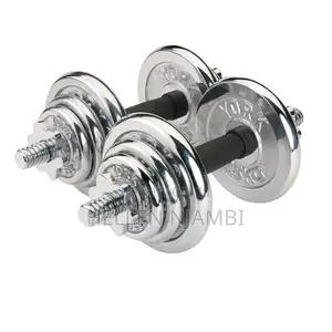 Chrome Dumbbells 20kgs Weight With Case