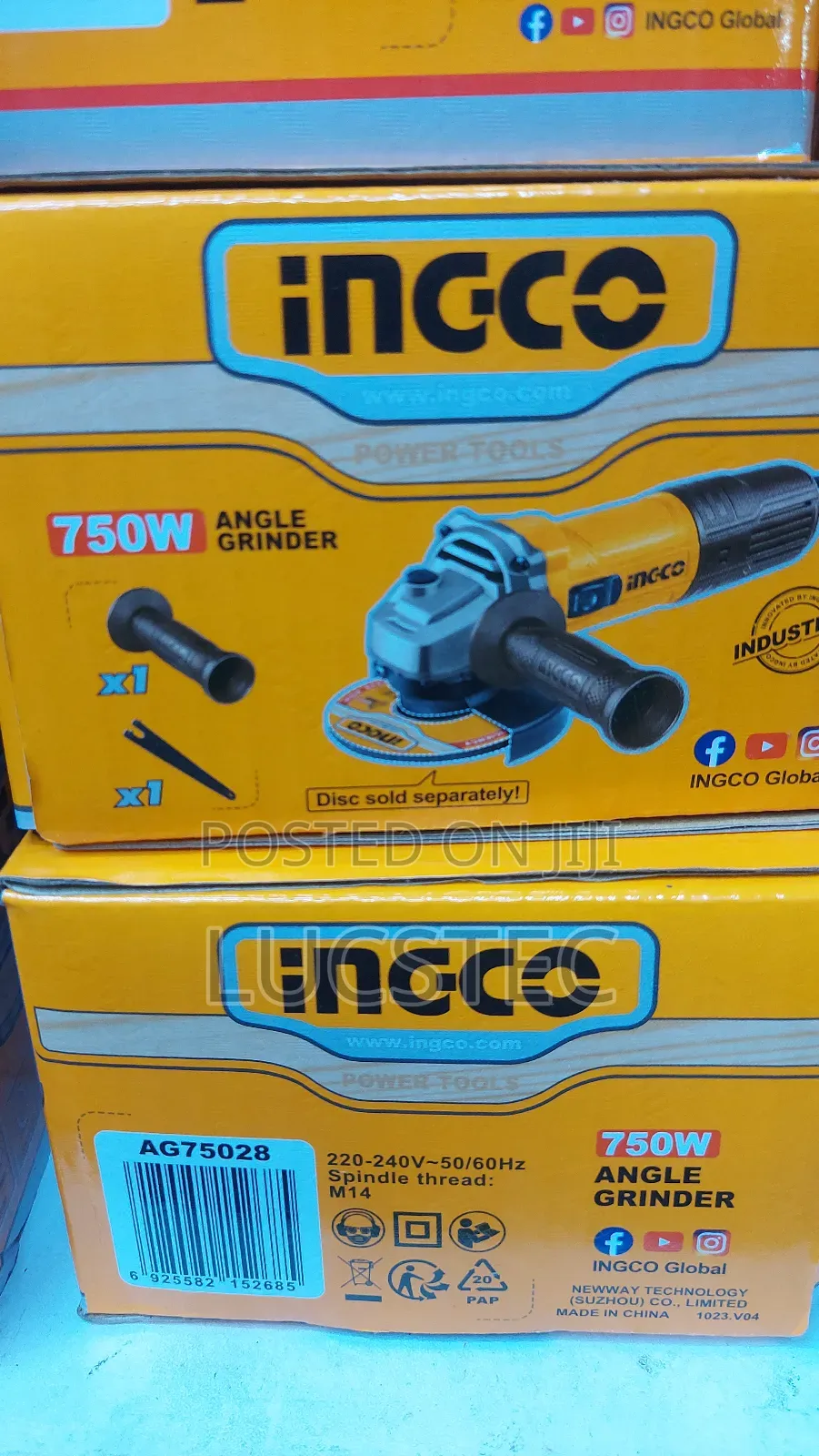750w Electric Angle Grinder
