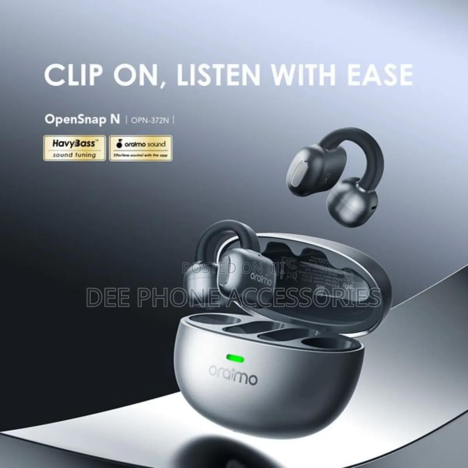 Oraimo Opn 372 N Clip on Bluetooth Earpods
