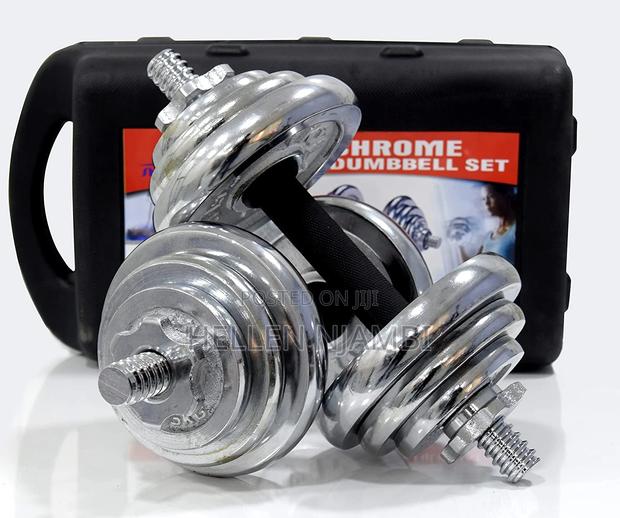 Adjustable 20kgs Chrome Dumbbell With Case
