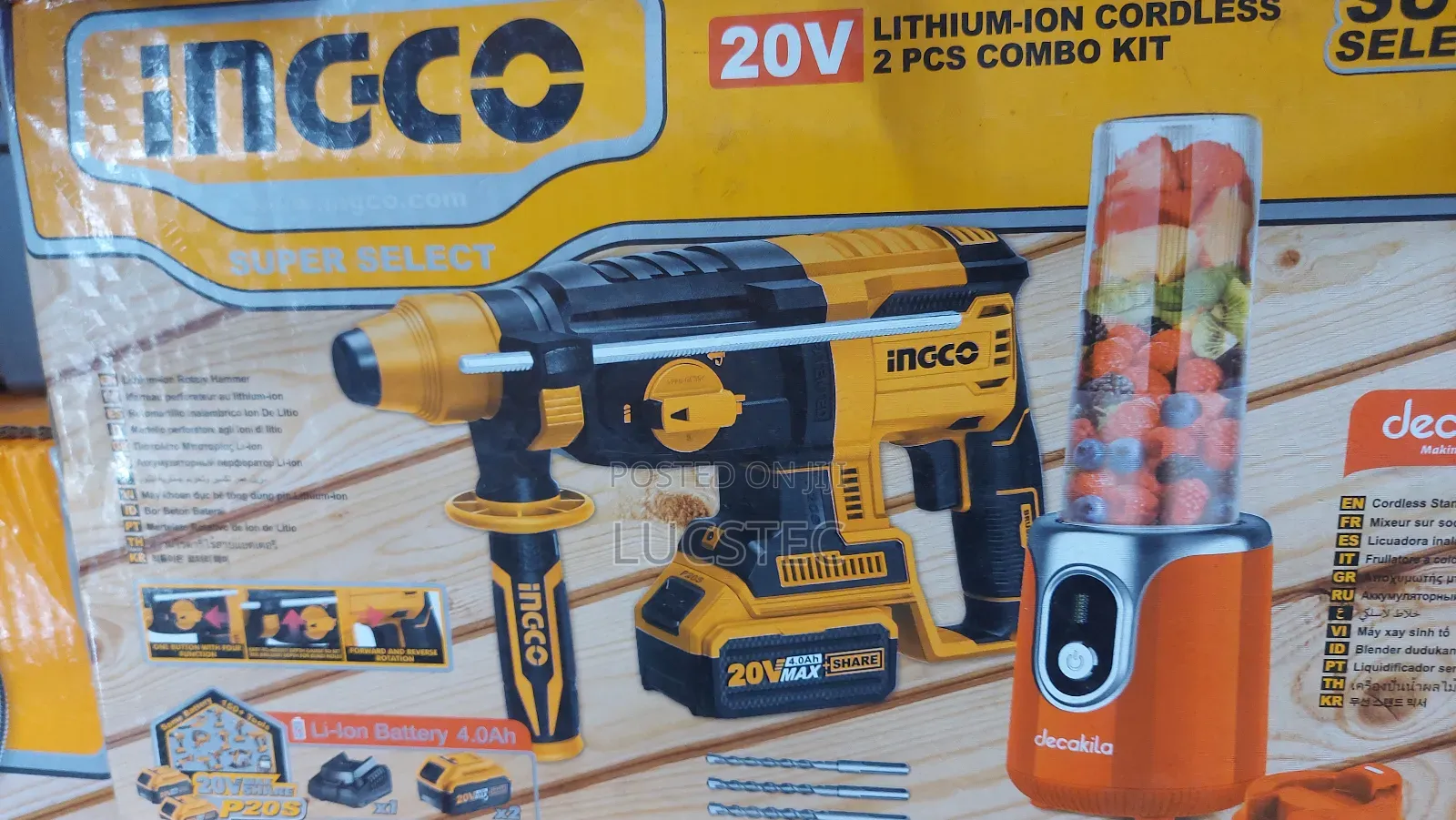 Heavy Duty Li-ion Rotary Hammer 20v