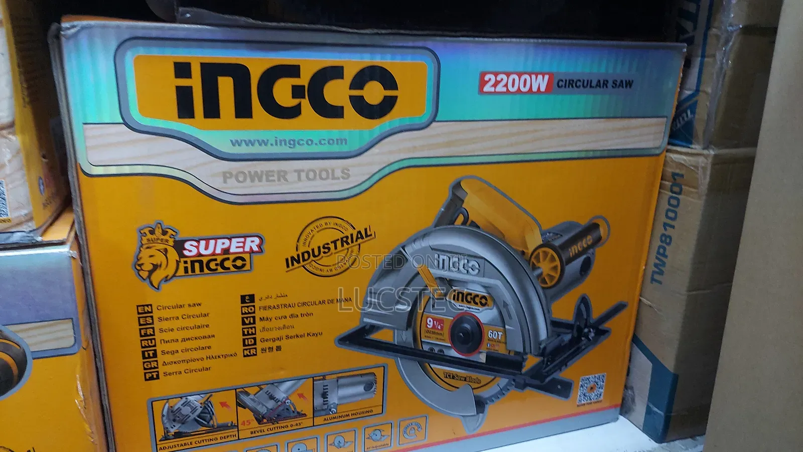 2200w Heavy Duty Electric Circular Saw 9"