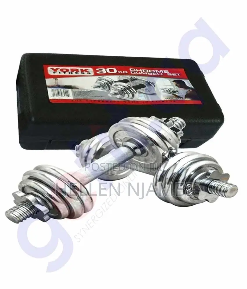Chrome 30kg Dumbbell With Case