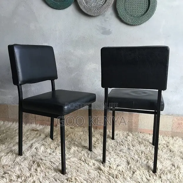Home Office ; Black Stackable Office Visitor Seat