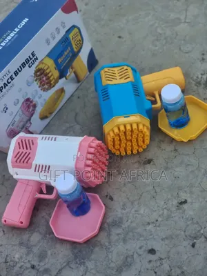 2 in 1 Battery-Operated Bubble Guns for Kids