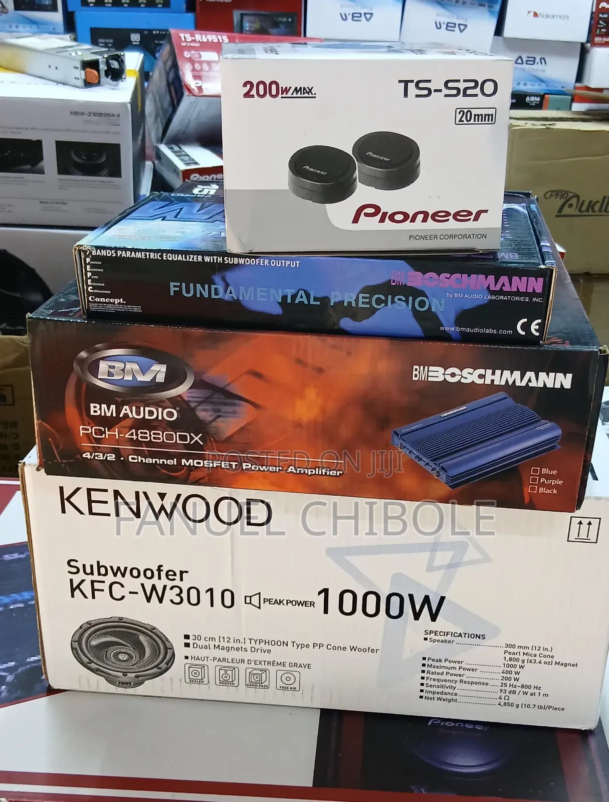 Amplifier/Sub-Woofer/Car Radio Full System