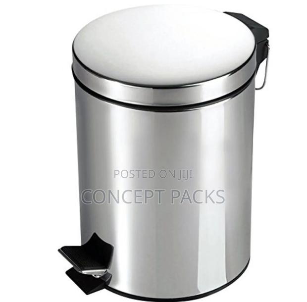 5 Litre Metal Chrome Pedal Bin