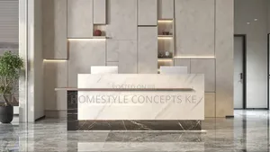 Modern Office Reception Desk Fittings Renovations