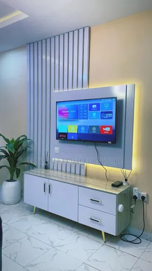 Modern Tv Stand With Led Cabinet Unit