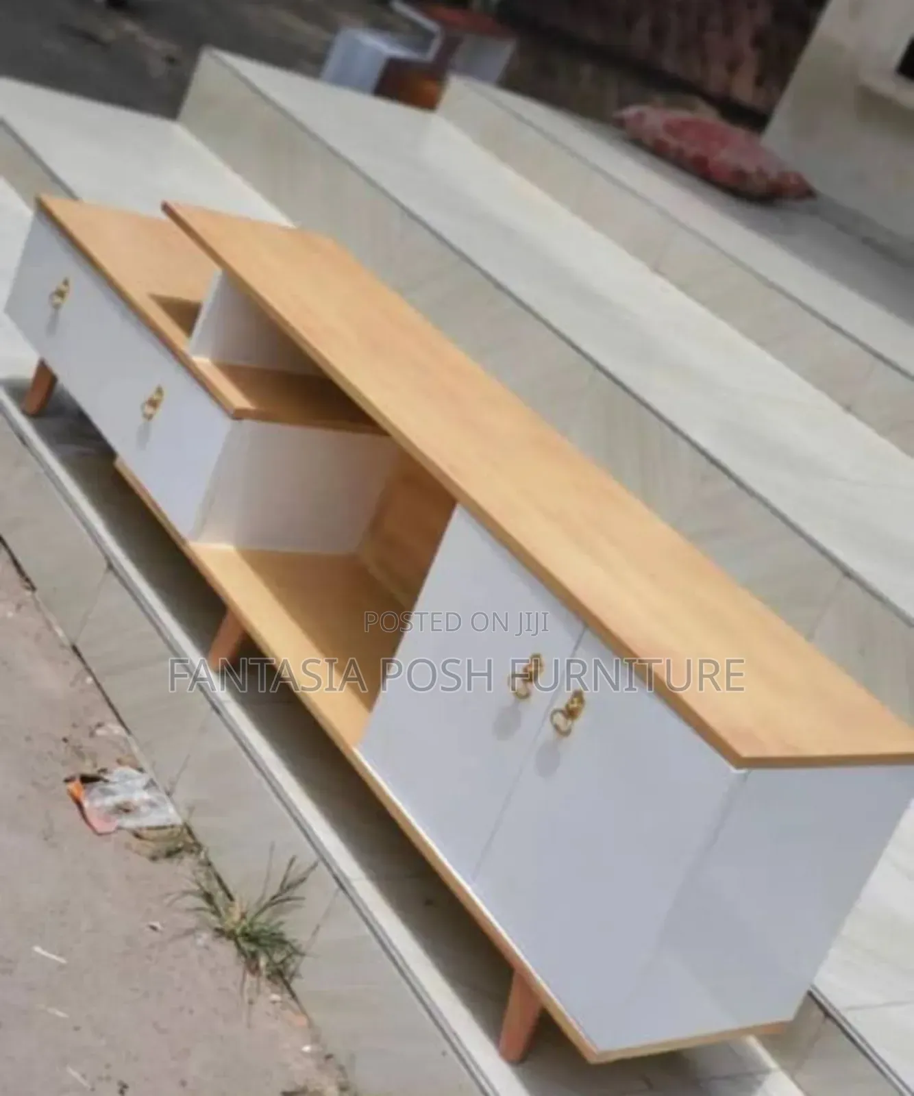 Modern Tv Stand With Dual Cabinets