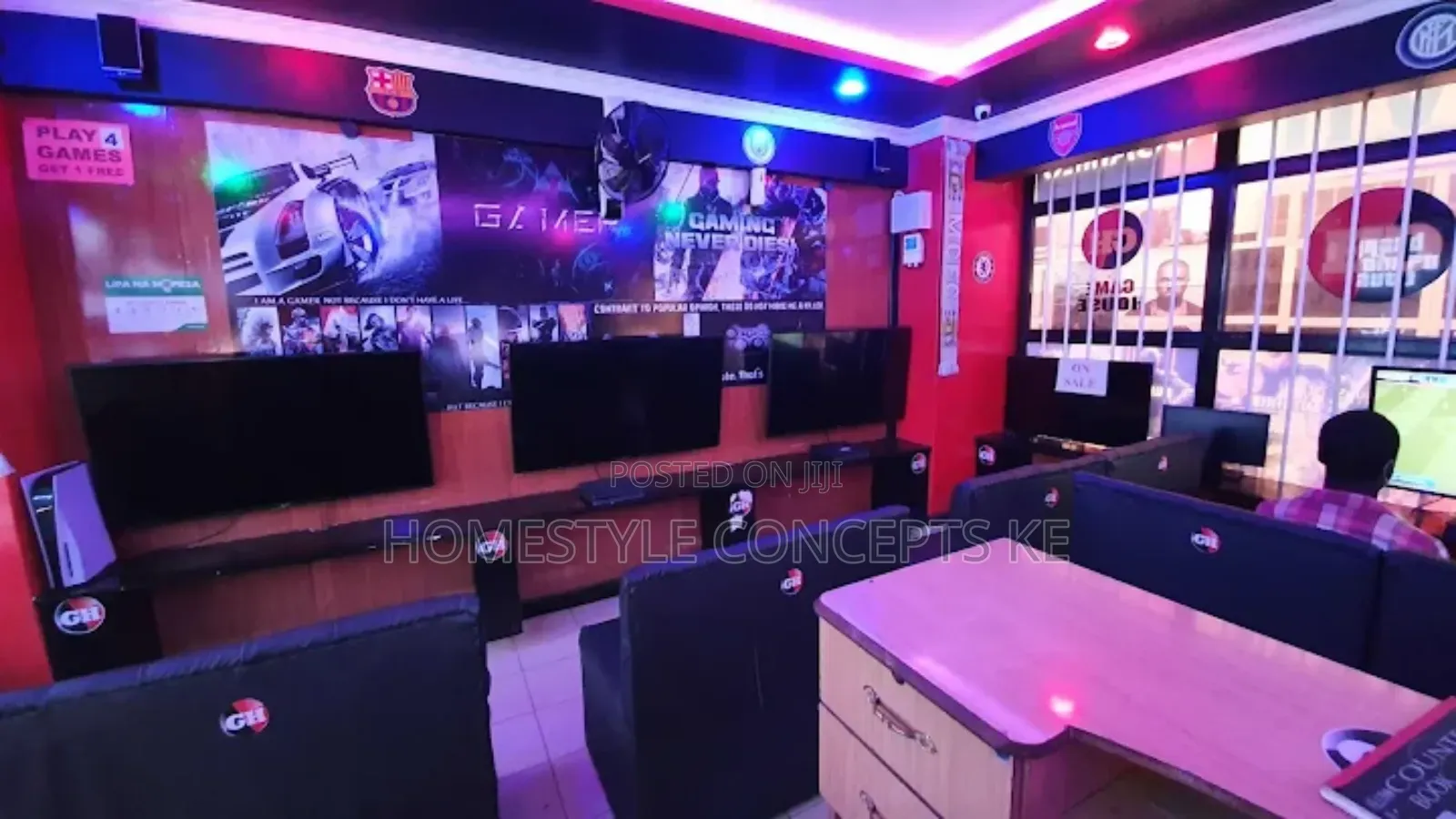 Gaming Lounge Room Space Interior Design