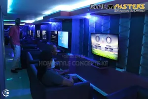 Gaming Room Lounge Spaces Interior Design Services.