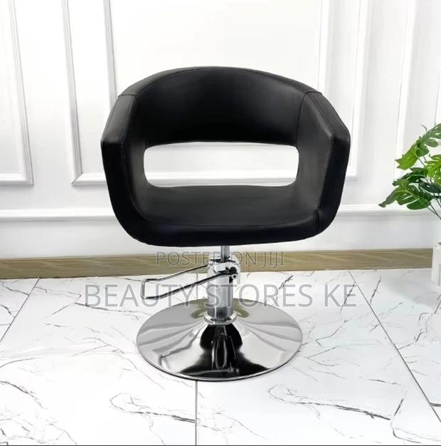 Black Curved Hair Salon Seat Imported