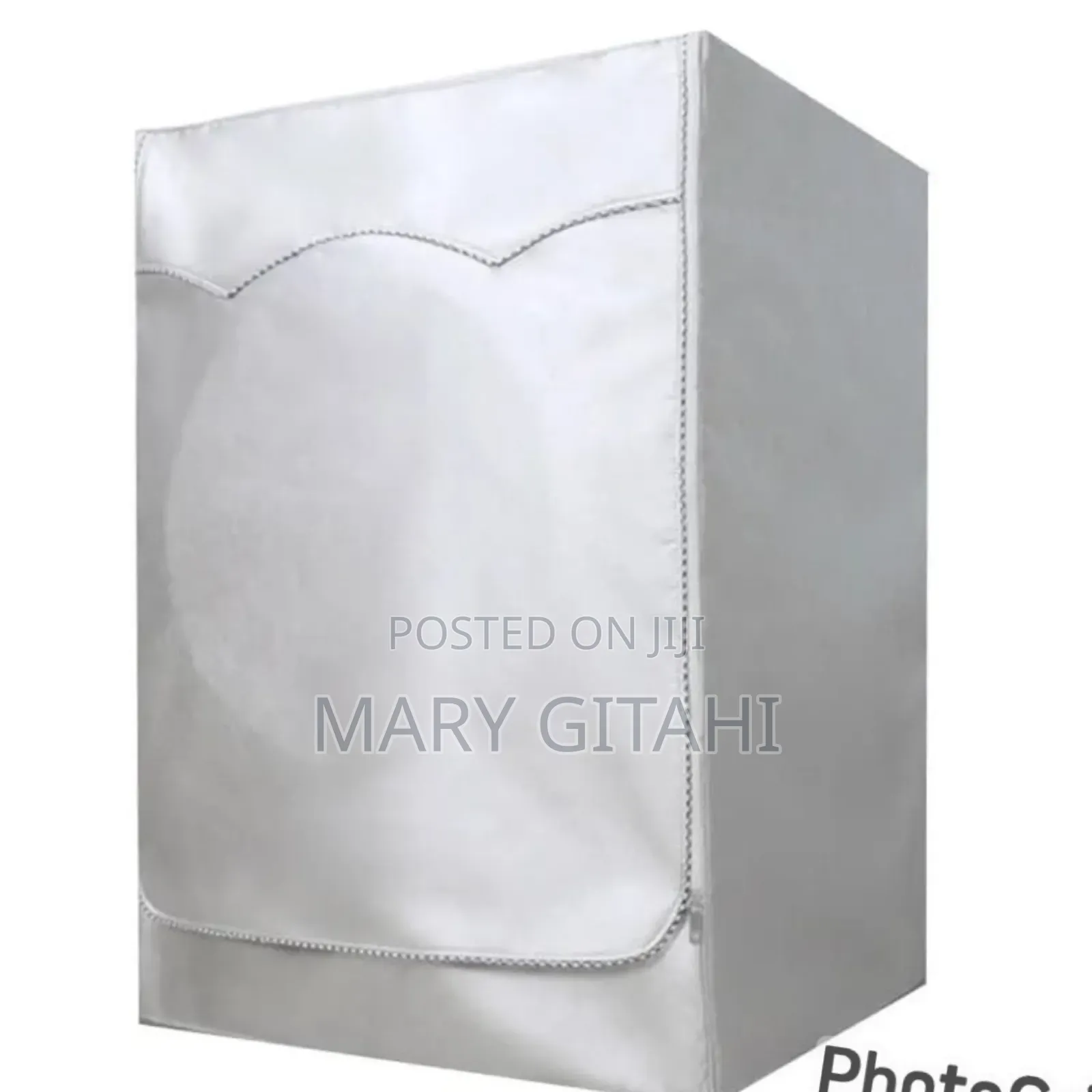 Grey/Silver Colour With a Zipper* Washing Machine Cover