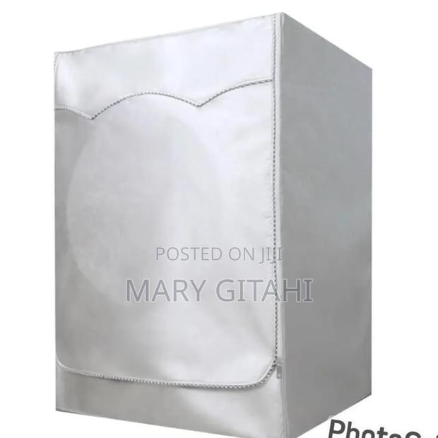 Grey/Silver Colour With a Zipper* Washing Machine Cover