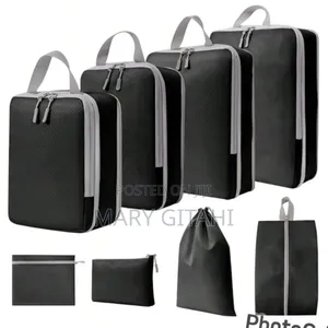 Set/8 PCS Compressible Packing Travel Storage Bag Cubes