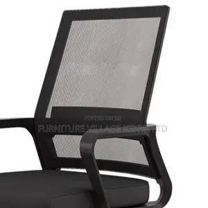 Office Chair:Adjustable Swivel Mesh Mid-Backrest Board Chair