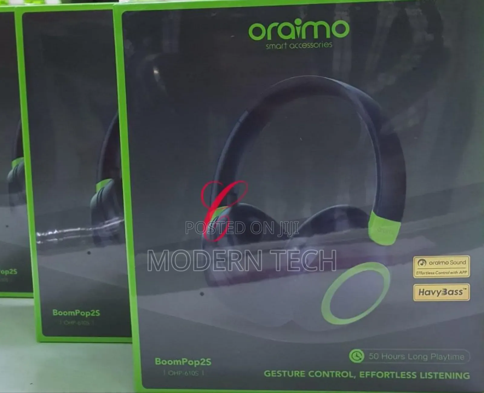 Oraimo Boompop2s Enc Over-Ear Wireless Headphones