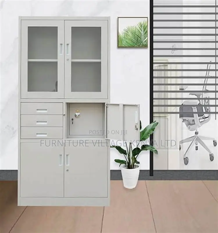 Cabinets: Storage 2-Door Cabinet With Security Steel Safe
