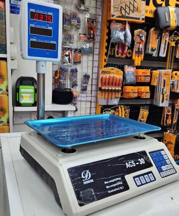 30kgs Computerized Scale With Pole - main view