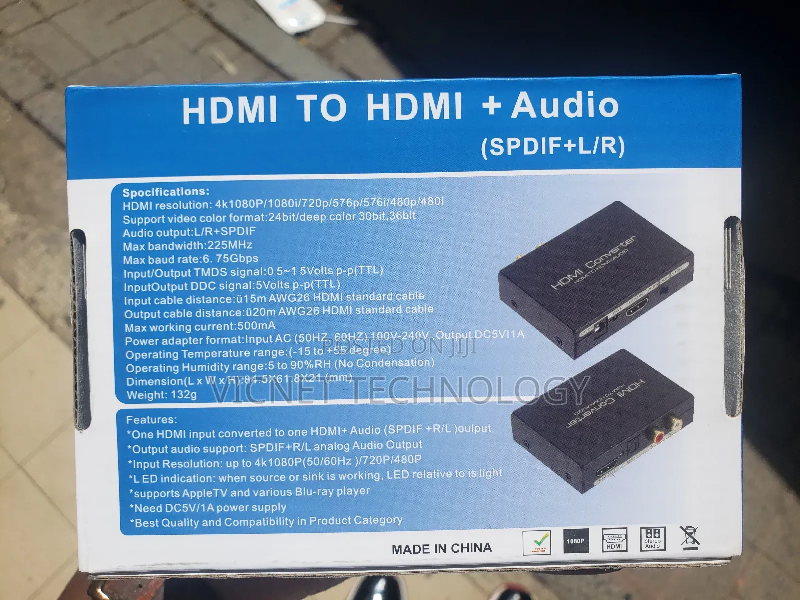 Uhd Hdmi to Hdmi and Audio L /R Splitter