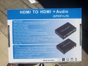 Uhd Hdmi to Hdmi and Audio L /R Splitter