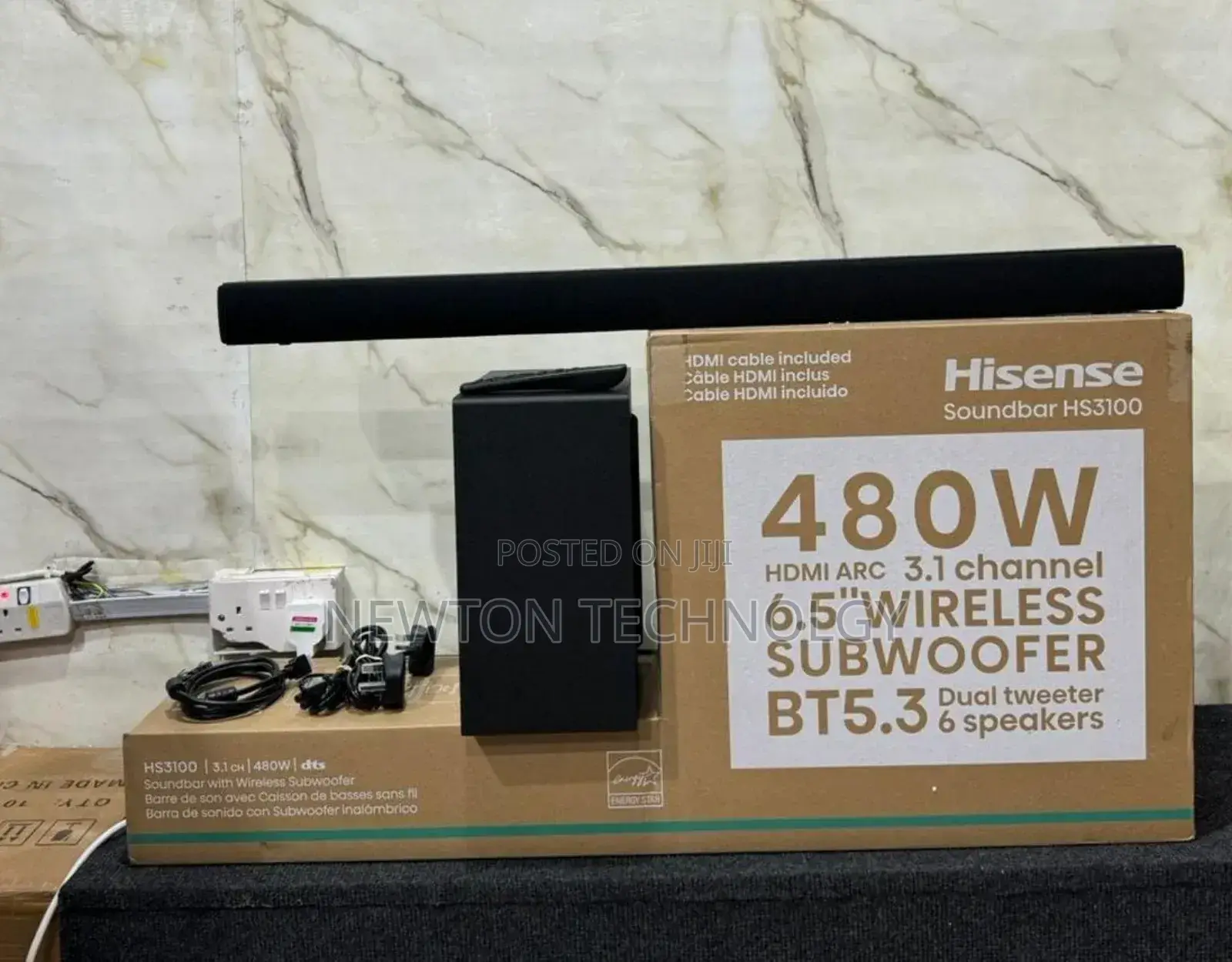 *Hisense Hs3100 3.1ch 480w Wireless Soundbar