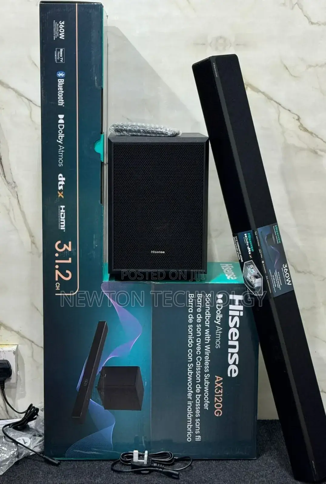 *Hisense Soundbar 360w 3.1.2