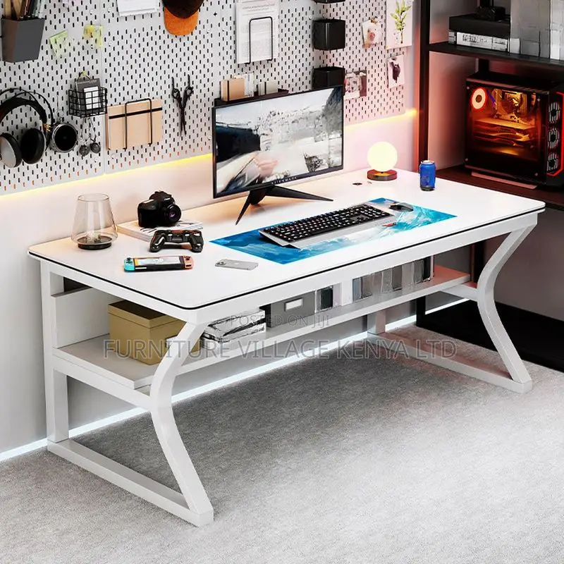 Office Desk: 120cm Wooden Steel Frame Locally Made Table