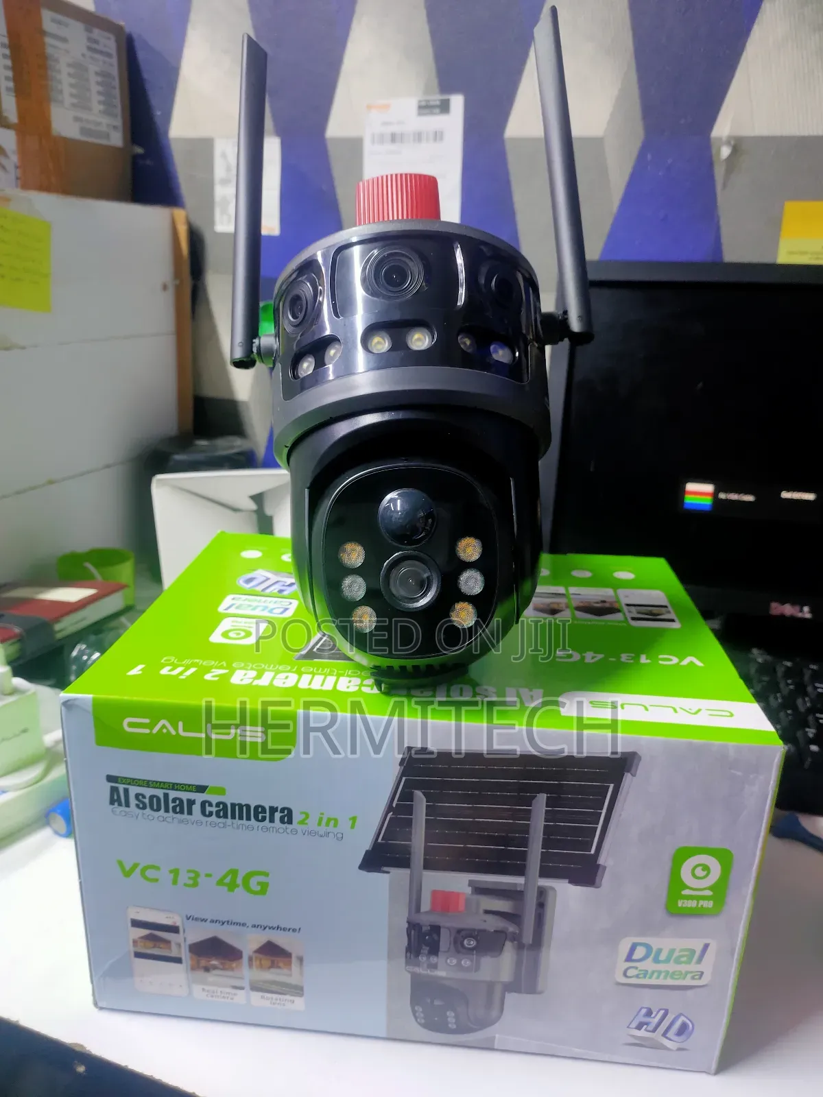 3 Lens 4g Solar PTZ CCTV Surveillance Cameras Outdoor