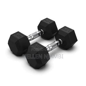 Hexagonal Dumbbells 5kgs Weight - thumbnail 2