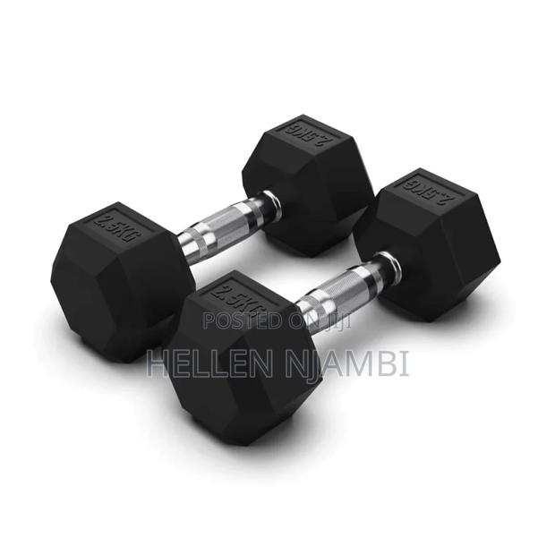 Hexagonal Dumbbells 5kgs Weight - main view