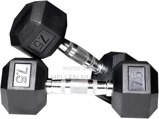 7.5kgs Hexagon Dumbbell - main view
